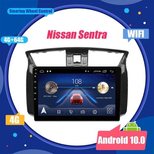 For Nissan Sentra Car Radio Multimedia Video Player Navigation GPS 2DIN Android 10.0 Stereo Head Unit Support 4G WIFI SWC BT