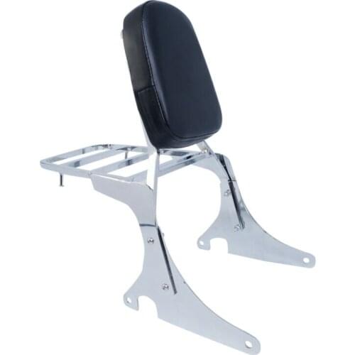 Motorcycle Backrest Sissy Bar Luggage Rack For Kawasaki Vulcan VN 400 800 1995-2012