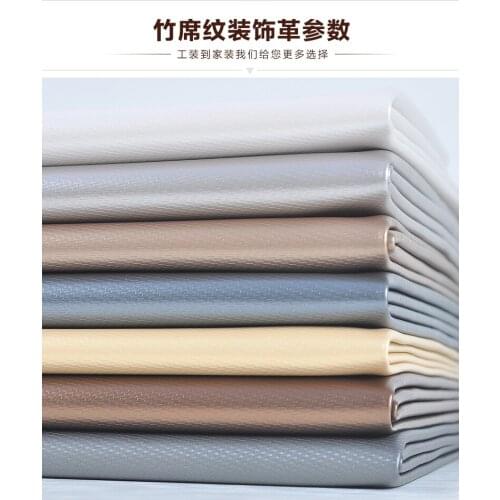 Bamboo mat grain artificial leather sofa simulation leather Bed head background wall cushion car interior soft pack PU 1M