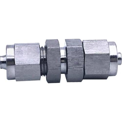 Stainless Steel SS 304 quick connectors Pipe Fittings Union Connector 4mm 6mm 8mm 10mm 12mm 14mm 16mm OD