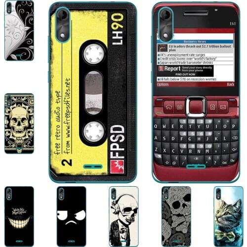 For Wiko Y50 2019 / Y51 2020 Phone Cases Soft TPU Mobile Cover Cute Fashion Cartoon Painted Shell Bag