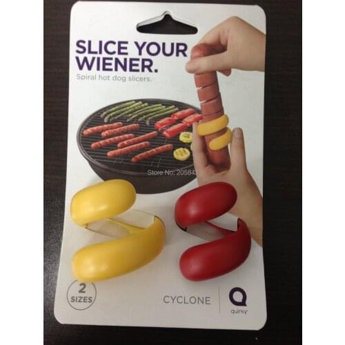 Cyclone Spiral Hot Dog Cutter Slicer Great For Kids 2PCS/SET