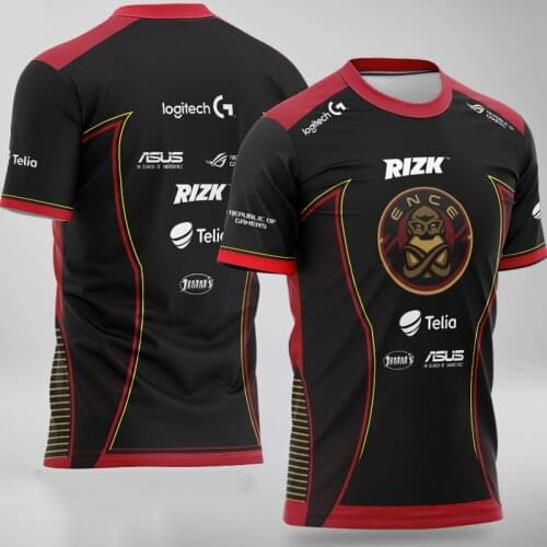 CSGO E-sports Team ENCE Uniform Jerseys Fans Game T Shirt Customized ID Men Women Tshirt Custom Name Tees Shirt Sleeve Style