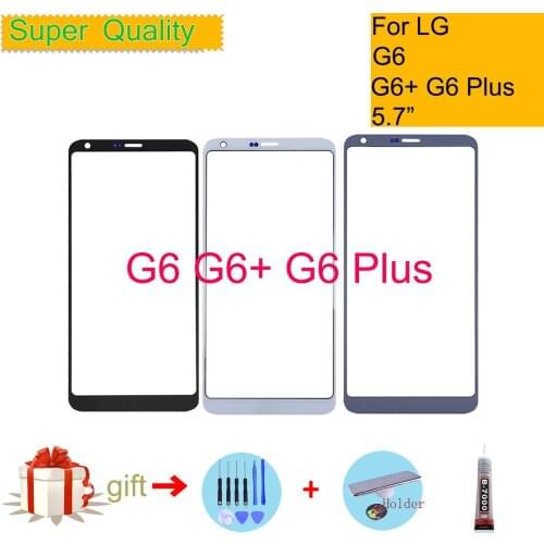For LG G6 G6+ G6 Plus H870 H871 H872 H873 H870K H870S Touch Screen Front Glass Panel Front Outer Glass Lens For LG G6 LCD Glass