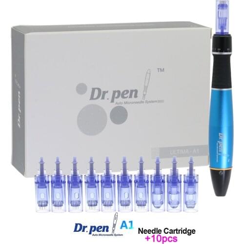 Dr.Pen Ultima A1Microneedling Pen Electric Auto Micro Rolling Derma Pen Microneedle Therapy With 12pcs Cartridges Needles