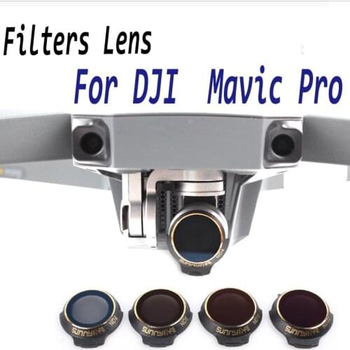 For DJI Mavic Pro Professional/Platinum Neutral Density Lens Filter UV+CPL+ND4+ND8 Filter Polar C-PL Drone Accessories Camera