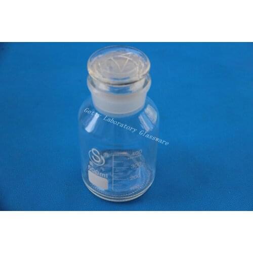 500mL Lab Glass Reagent bottle, wide mouth, with ground stopper