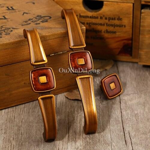 Hots 10PCS European American Style Kitchen Door Furniture Handles Cupboard Drawer Wardrobe Cabinet Pull Handles & Knobs