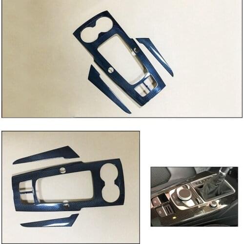 NOT OEM INTERIOR Aftermarket CARBON fiber Gear Cover SET FOR A3/S3/RS3 8V FACELIFT