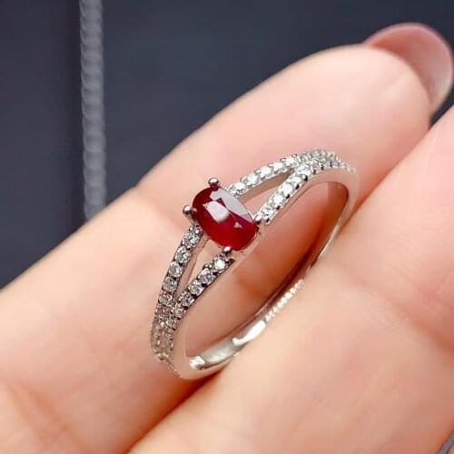 Best Gift Natural Real Ruby Natural And Real Ruby Ring Woman Ring 925 Sliver Ring
