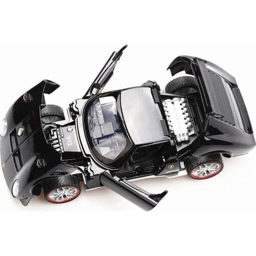 1:32 Model Diecast Car Rambo Gala Metal Alloy Simulation Pull Back Display Cars Lights Toys For Kids Gifts For Children