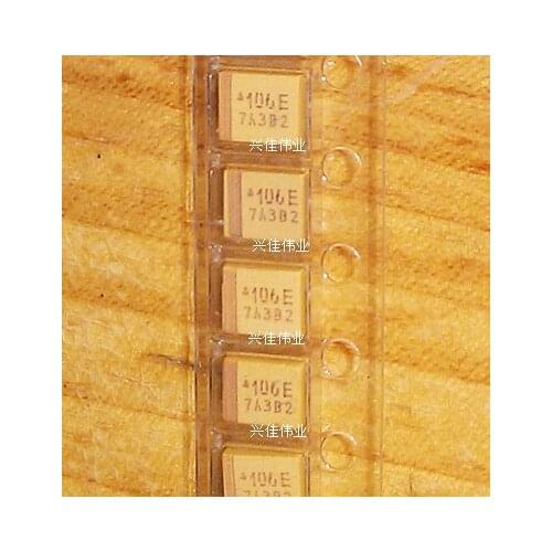Original 10pcs/ 25v10UF 106 10UF 25V B3528 B 1210 Tantalum Capacitor