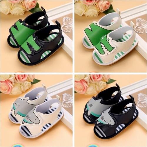 Baby Lovely Cartoon Design Summer Beach Flat Sandal Shoes To 18 Months, The Newborn Baby Toddler Shoes