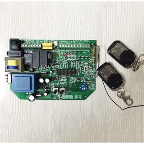 Brand New AC Sliding Gate Opener Control Board+2PCS Remote Control,Learning Code