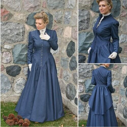 Custom madeOn sale V-12262 1860S Victorian Gothic/Civil War Southern Belle Ball Gown Dress Halloween dresses Sz US 6-26 XS-6XL