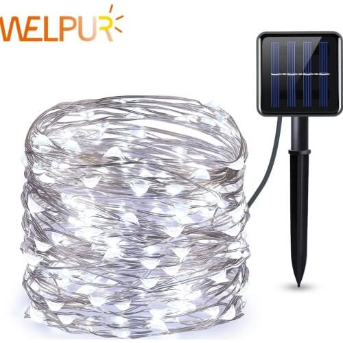 LED Solar String Fairy Light Christmas Lights 22M 12M 7M 50/100 LED Copper Wire Xmas Wedding Party Decor Lamp