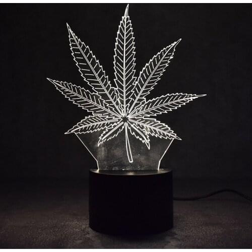 Creative Maple Leaf Hypnotic Led Night Light Baby Sleep With Energy Saving Safety Music Lamps Bedroom Decoration