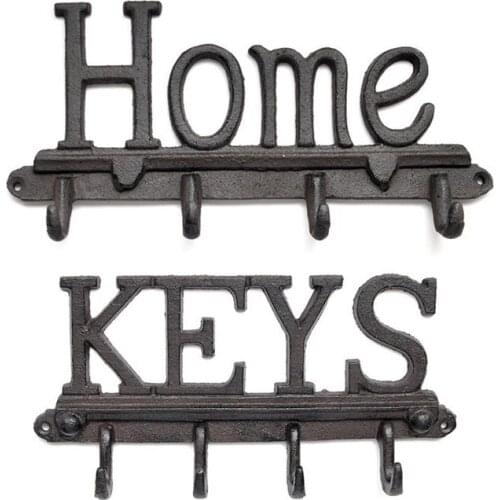 European Wrought Iron Rack Antique Key Coat Storage Rack Crafts Jewelry Home Storage Rack Living Room Bedroom Decoration