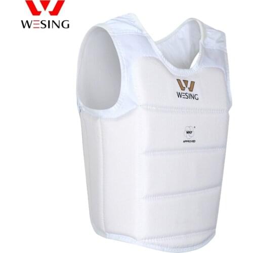 Wesing Professional WKF Approved Men Karate Taekwondo Chest Guard Body Protector Muay Thai For Competition Training