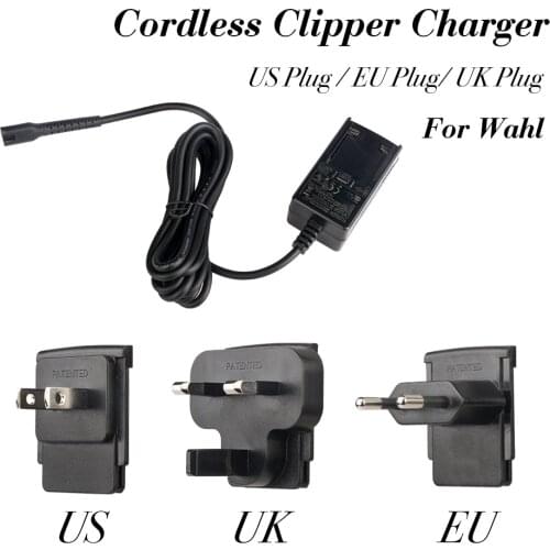Barber Shop Cordless Clipper Charger US/EU/UK Plug Hair Clipper Charger Clipper Power Adapter Fits For Wahl Machine Haircut Tool
