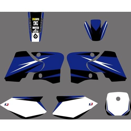 0568 Motorcycle Sticker Decal Kit For Yamaha TTR90 TTR 90 2000 - 2007 Blue Background Graphics Stickers 2001 2002 2003 2004