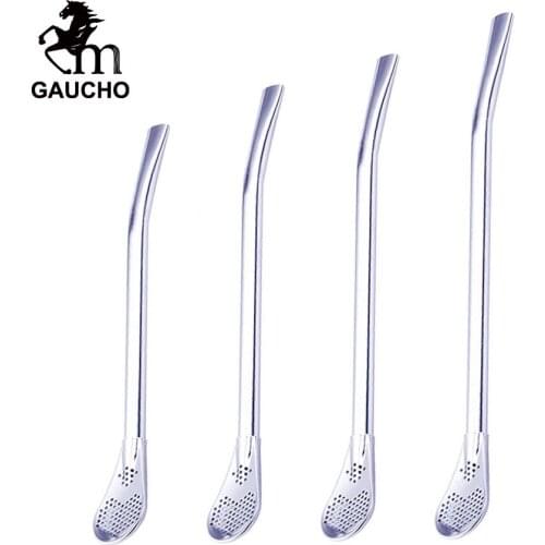 200 PCS/Lot Yerba Mate Straw Stainless Steel Bombilla Non-Removable Filter 4 Size For Option Drinking Smooth Hot Wholesale