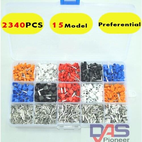 2440pcs/kit mixed Ferrule Terminal Kit and 1250pcs /Kit Non insulated terminal kit for australia