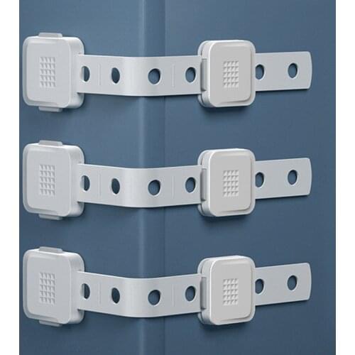 4 Pcs/lot Baby Safety Lock Drawer Refrigerator Cabinet Anti-Opening Locks Children Protection Anti-Pinch Hand Safety Buckle