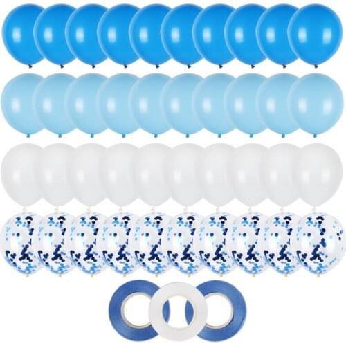 43pcs Balloons Set Wedding Balloons Background Decoration Birthday Party Baby Shower Balloon Decor Marble Confetti Latex Ballons