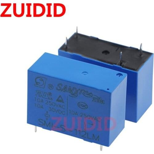 5PCS Relay SMI-S-112LM SMI--12VDC-SL-A HRMH-S-DC12V-A SMI 112LM 12VDC 10A 250VAC DC12V 12v DIP4