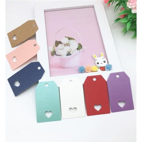 50 pcs 5x3cm multi-color mini-cute mini-sling card DIY wedding notes label baking cake bread price card