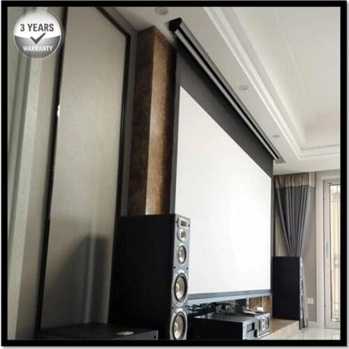 Premium Tab-Tension AcousticPro, 2.35:1 UltraWide 4K/8K Ultra HD Electric Sound Transparent Perforated Woven Projector Screen