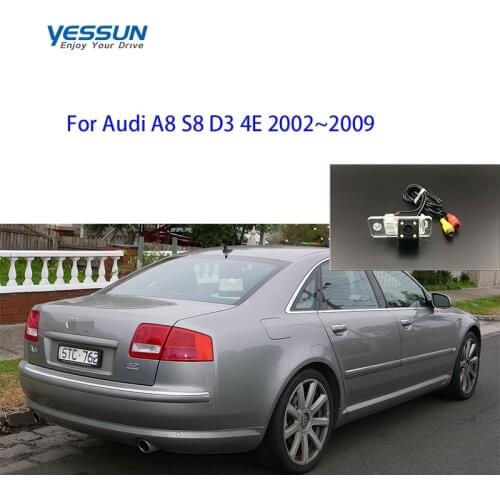 Rear camera for Audi A8 S8 D3 4E 2002 2003 2004 2005 2007 3008 2009 Car CCD Night Vision Backup Waterproof Parking Assistance