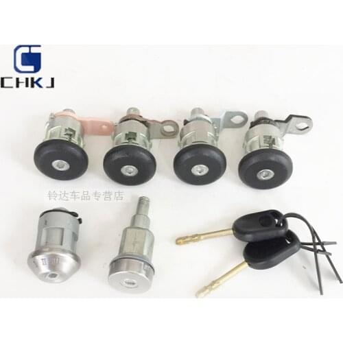 CHKJ Good quality whole car lock cylinder front door lock cylinder ignition lock cylinder fuel tank lock cylinder for Ford cars