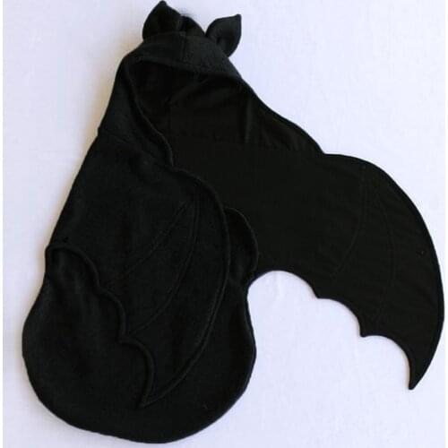 Newborn Baby Boys Girls Halloween Cartoon Bat Sleeping Bag Hooded Swaddle Sack New Brand