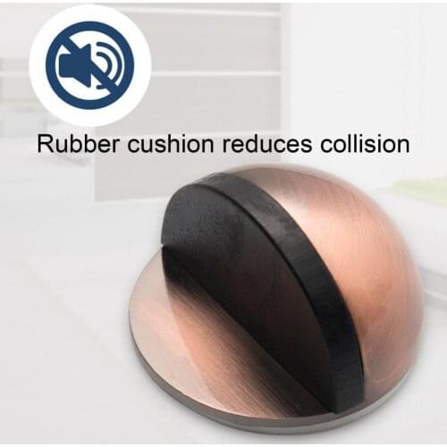Door Stopper Polished Collision Sound Reducing Nice Cushioning Effect Noiseless Punch-free Door Stopping Bumper for Bedroom