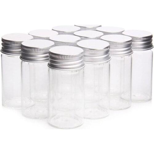 Direct aluminum cap control bottle transparent glass packaging small screw-only bottle laboratory bottle bottle medicine