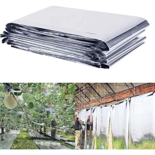 210x120cm Silver Reflective Film Good Solar Radiation Transmission Performance Plants Garden Greenhouse Covering Foil Sheets