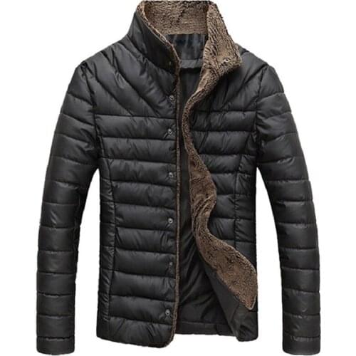 2018 Autumn Winter Men Jacket Casual Warm Parkas Mens Windbreaker Coat Single Breasted Outerwear Male Jackets Brand Clothing