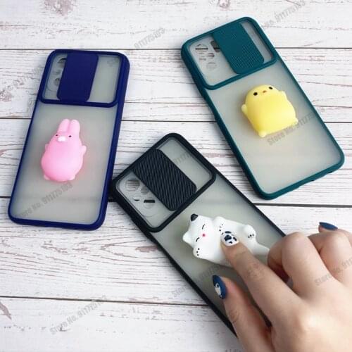 Squishy 3D Toys Phone Case For Redmi Note 10 Pro Max K40 10S Camera Protection Soft Silione Back Cover For Mi 11X Pro 11i 10i 5G