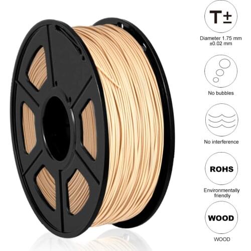 Enotepad WOOD filament 1.75mm 1kg with no bubble eco-friendly polycarbonate plastic for 3d pen or 3D printer