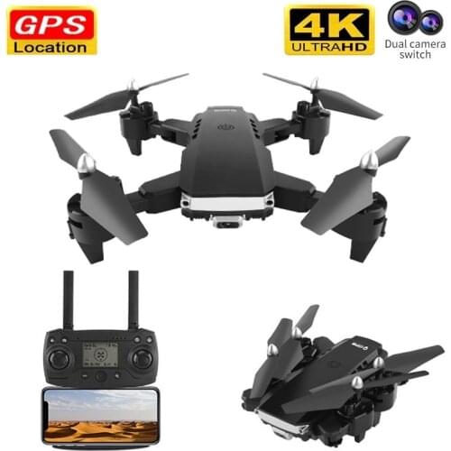 2021 new 4K HD dual camera with GPS 5G WIFI FPV real-time transmission brushless motor rc distance 1.0km professional drone