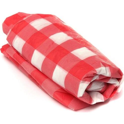 137x274cm Disposable Plastic Tablecloth Red Gingham Plaid Table Cover PARTY Supplies Anti-greasy For Outdoor Picnic Camping Mat