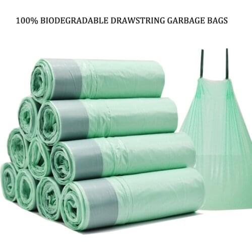 Portable Environmentally Garbage Bags For Home Kitchen Biodegradable Garbage bag PBAT+PLA+starch 10L 20L