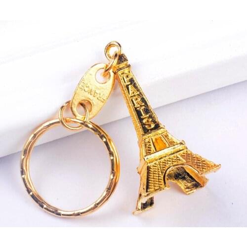 Promotion Tower Keychain Party Favors Keys Souvenirs Paris Tour Chain Ring Decoration Holder Wedding Gift LX4954