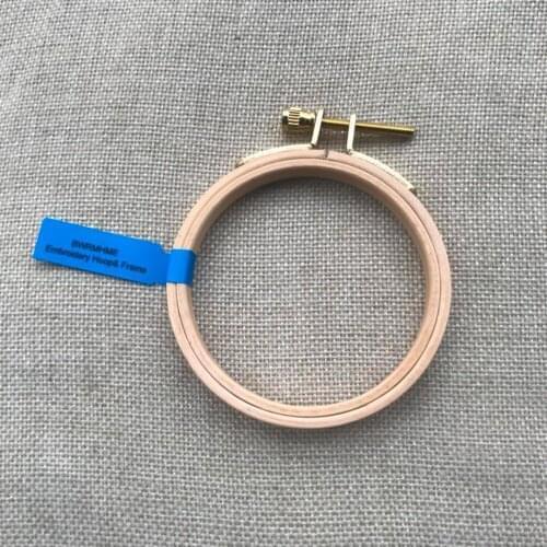 Dia7.5cm Quilting Mini Hoop Wood Embroidery Hoop Round Wooden Embroidery Frame Cross Stitch Hoop Wooden hoops