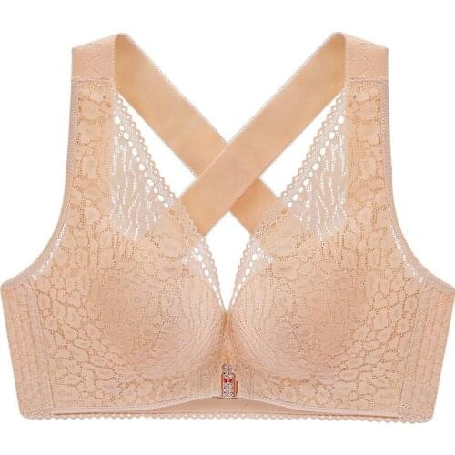 Sexy Lace Wireless Front Closure Bra For Women Sexy Lingerie Adjusted Push Up triangle Cup Bra Factory shipping
