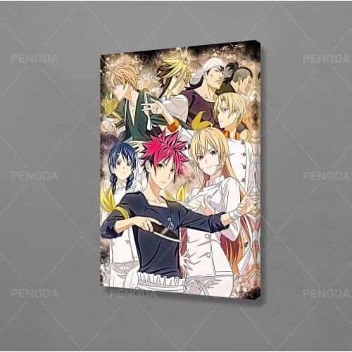 Shokugeki No Soma Home Decorative Canvas Japan Anime Cool HD Prints Paintings Modular Pictures Wall Art Poster Artwork Framed
