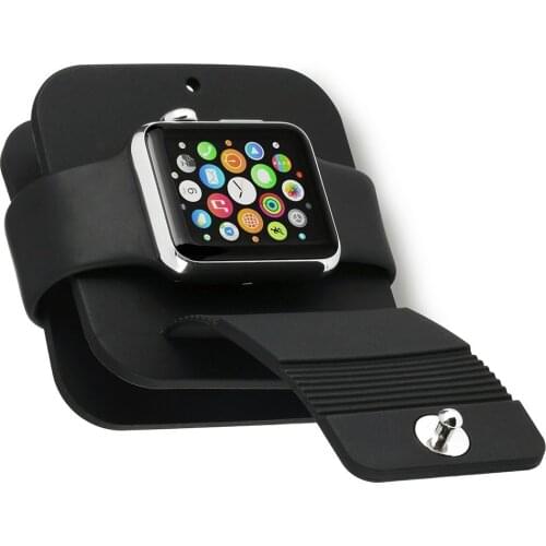 Besegad Silicone Charging Cable Winder Stand Charger Desk Holder Bracket Cradle for Apple Watch iWatch Series 1 2 3 4 38mm 42mm
