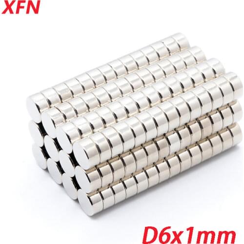 10/20/50/100 PCS D6 x 1mm Round Magnet 6x1 Super Strong Magnets NdFeB Powerful Magnet Rare Earth Neodymium Magnet Search Magnets